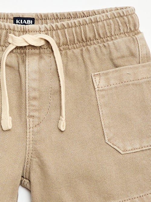 Short en twill avec poches plaquées - Kiabi