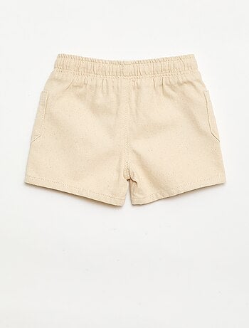 Short en twill avec poches plaquées