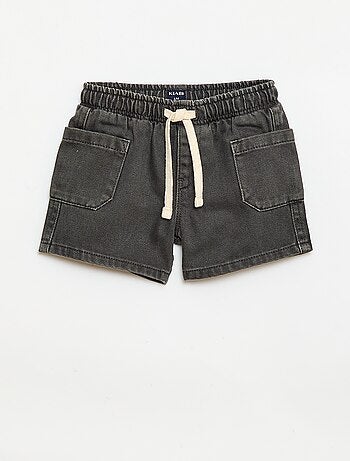 Short en twill avec poches plaquées
