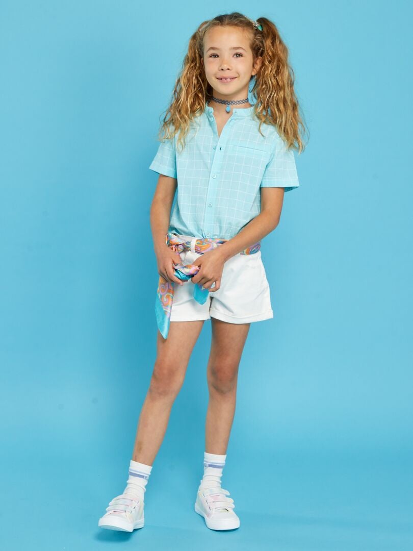 Short en twill blanc - Kiabi