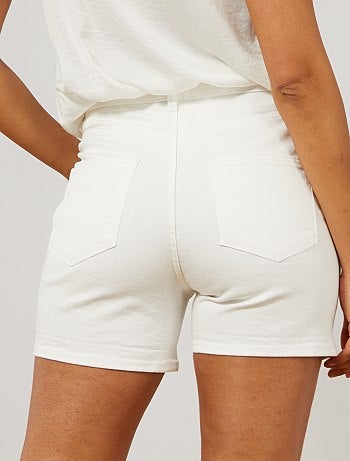 Short en twill braguette boutonnée - Kiabi