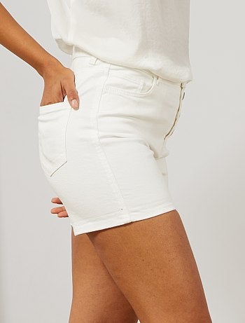 Short en twill braguette boutonnée - Kiabi