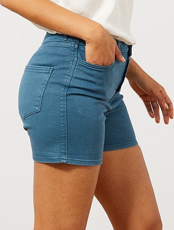 Short en twill braguette boutonnée - Kiabi