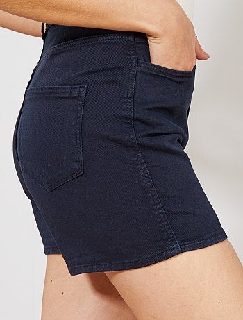 Short en twill braguette boutonnée - Kiabi