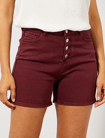 Short en twill braguette boutonnée - Kiabi