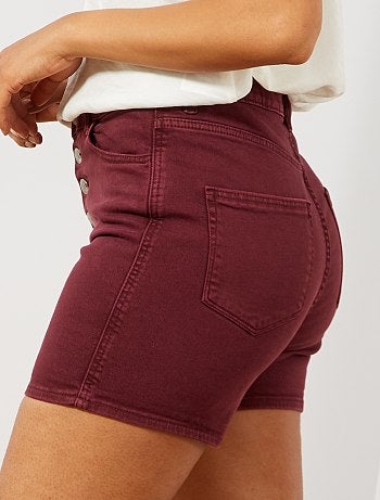 Short en twill braguette boutonnée - Kiabi