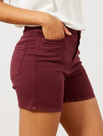 Short en twill braguette boutonnée - Kiabi