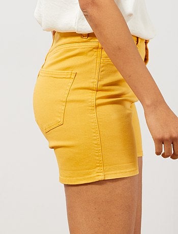 Short en twill braguette boutonnée - Kiabi