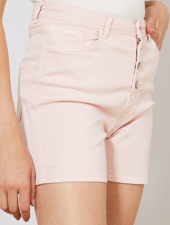 Short en twill braguette boutonnée - Kiabi