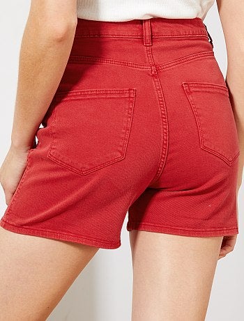 Short en twill braguette boutonnée - Kiabi