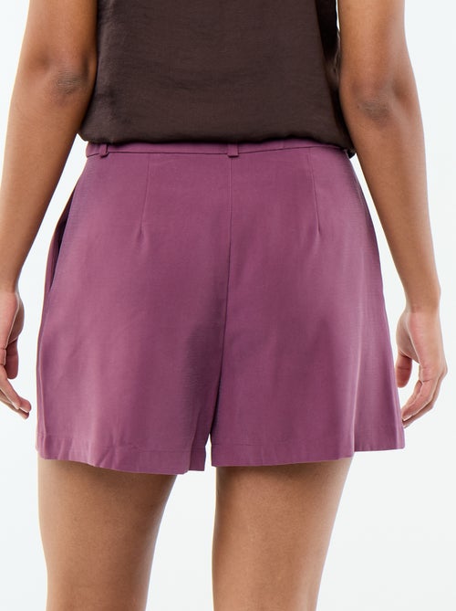 Short en twill uni à 2 poches - Kiabi