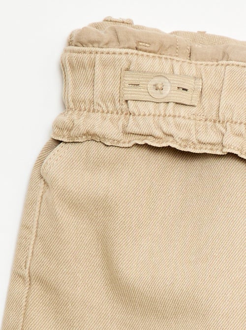 Short en twill uni - Kiabi