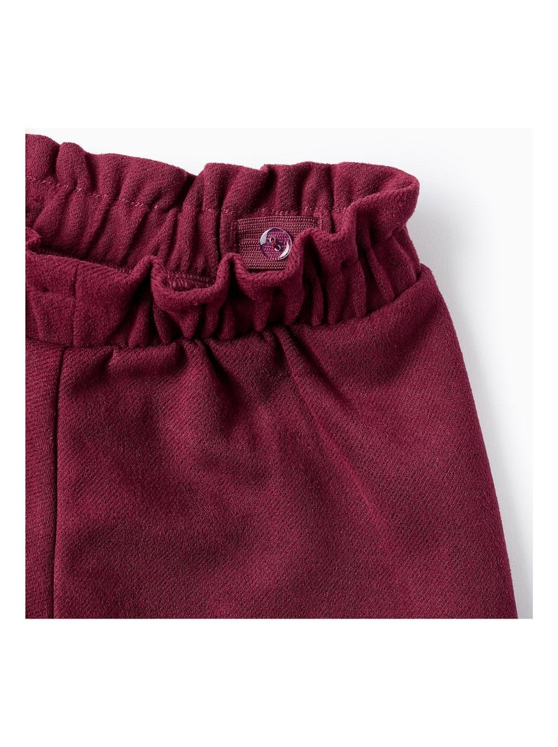 Short en velours avec noeud ISTANBUL Rouge foncé - Kiabi