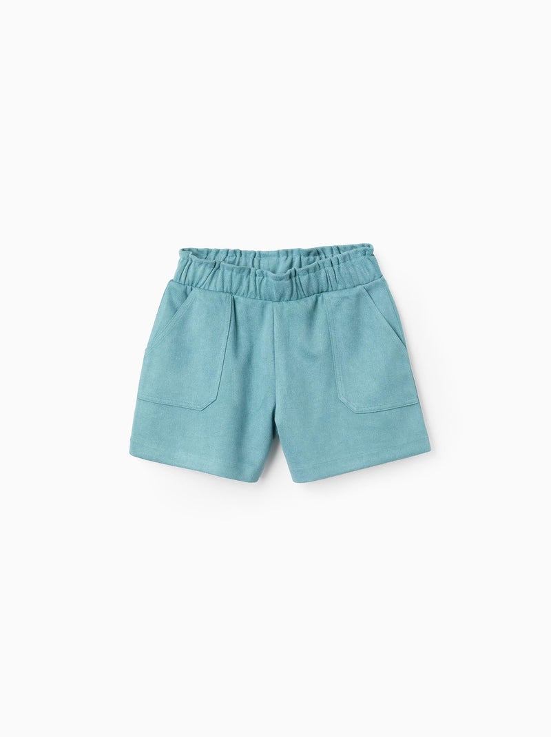 Short en Velours Bleu clair - Kiabi