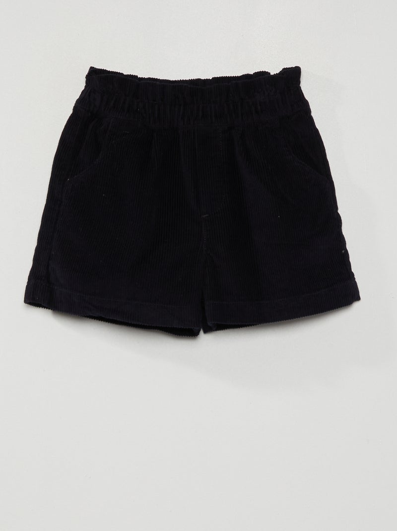 Short en velours côtelé - - MARRON - 14.00