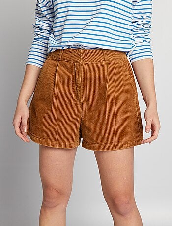 Short femme outlet marron