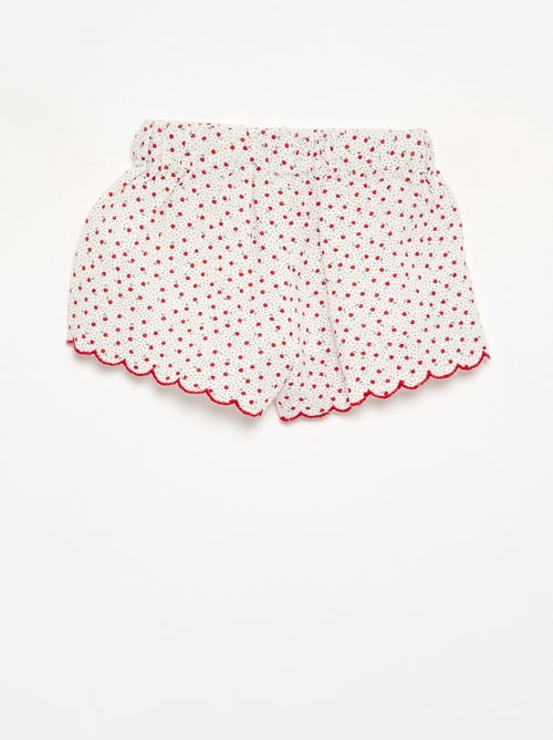 Short en voile de coton avec base fantaisie - Kiabi Short en voile de coton avec base fantaisie - Kiabi