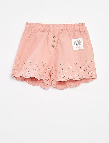 Short en voile de coton avec broderie anglaise 'Disney'