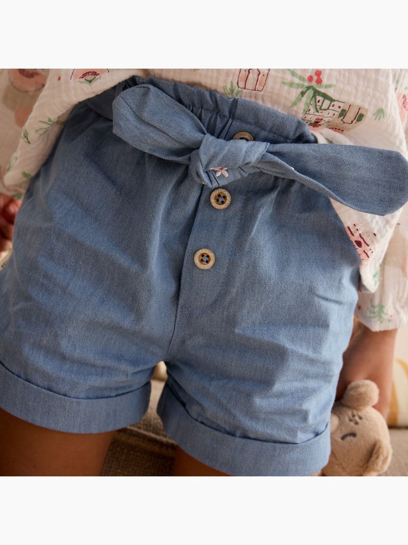 Short enfant en chambray Ciao Milano Bleu - Kiabi