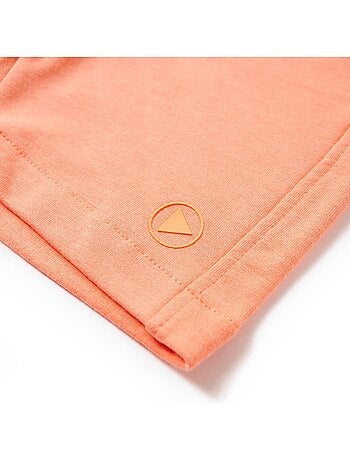 Short enfant en coton stretch à taille réglable cordon - vidaxl