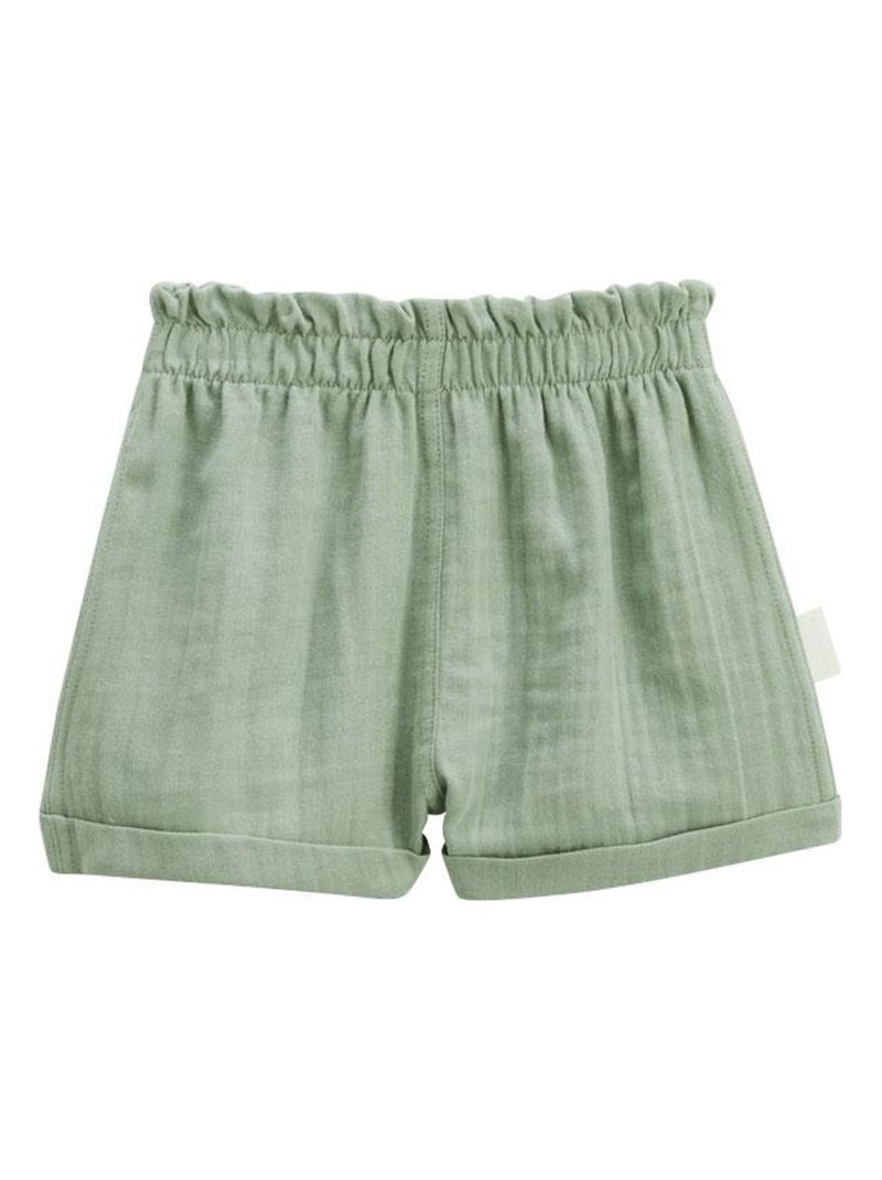 Short enfant en gaze de coton Calipso Kaki - Kiabi