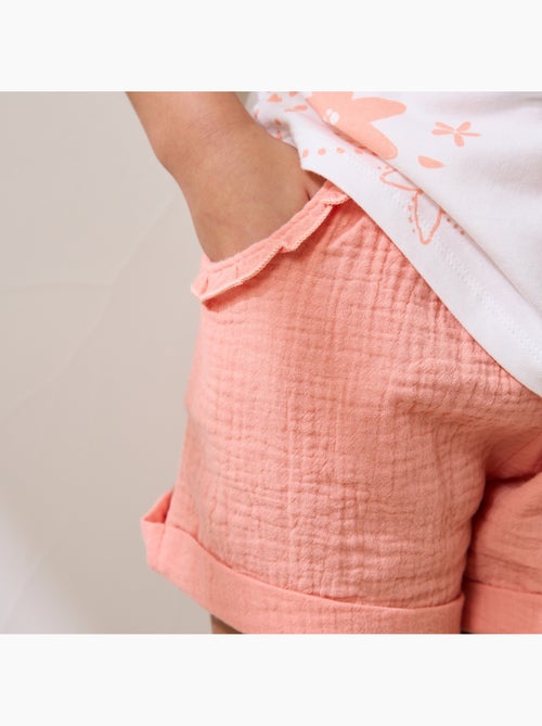 Short enfant en gaze de coton Santa Giulia - Kiabi