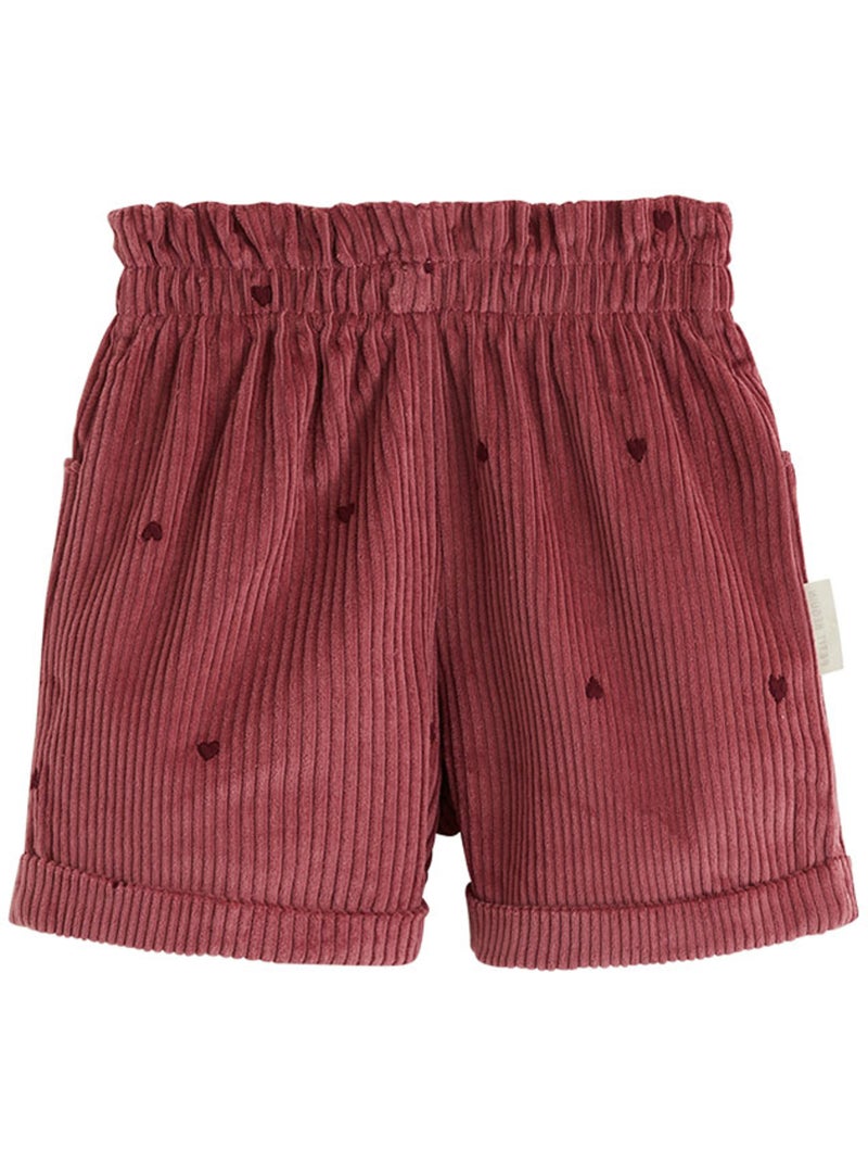 Short enfant en velours côtelé aimée Bordeaux - Kiabi