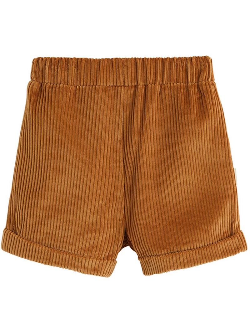 Short enfant en velours côtelé cléo Camel - Kiabi