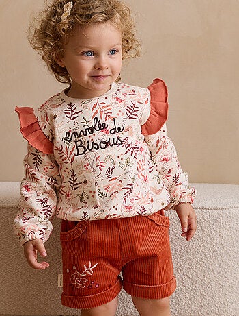 Short enfant en velours côtelé Manouk