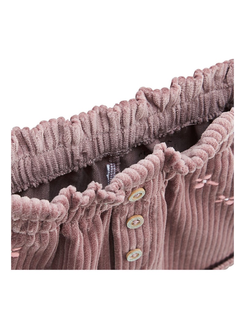 Short enfant en velours côtelé Sora Prune - Kiabi