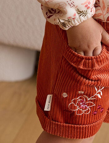 Short enfant en velours c?tel? Manouk