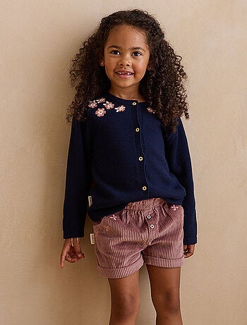 Short enfant en velours c?tel? Sora
