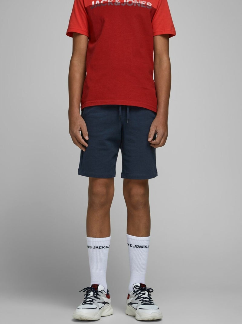 Short Enfant Jack & Jones Shark Bleu - Kiabi