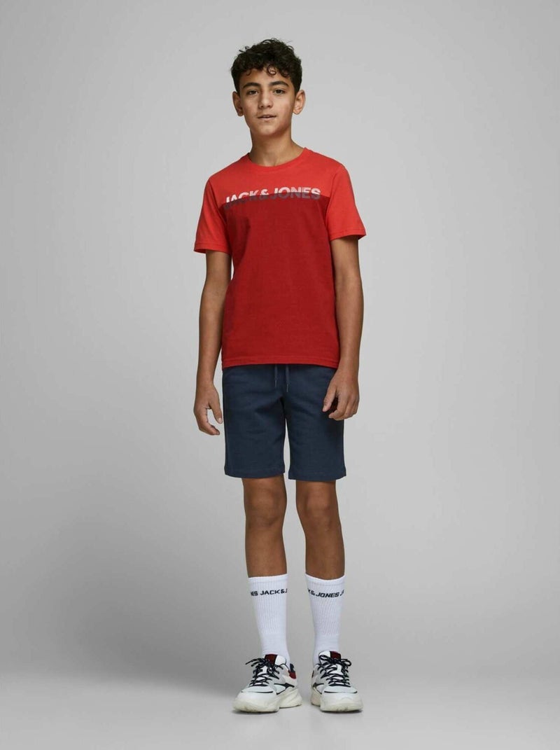 Short Enfant Jack & Jones Shark Bleu - Kiabi