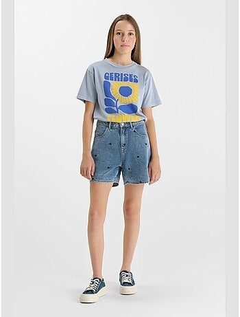 Short EVAGI en jeans 'Le Temps Des Cerises'