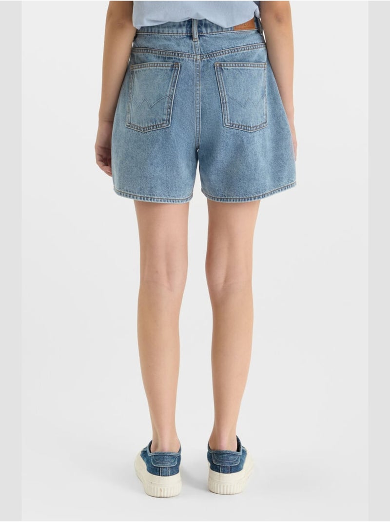 Short EVAGI en jeans 'Le Temps Des Cerises' Bleu - Kiabi