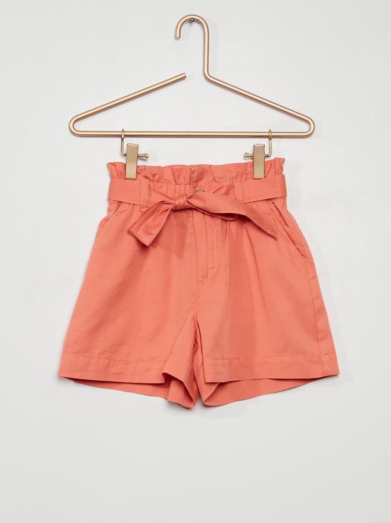 Short évasé en lyocell Orange - Kiabi