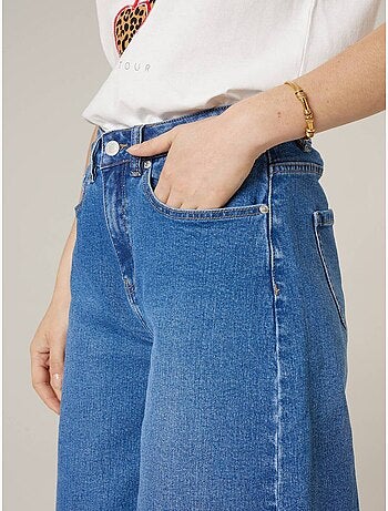 Short évasé femme en jean 'Deeluxe'