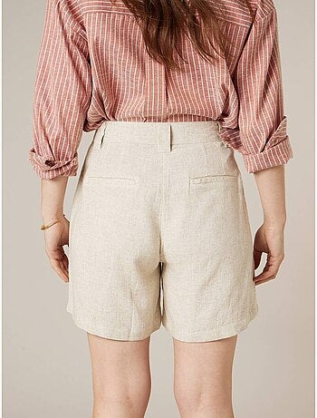 Short évasé femme en lin 'Deeluxe'
