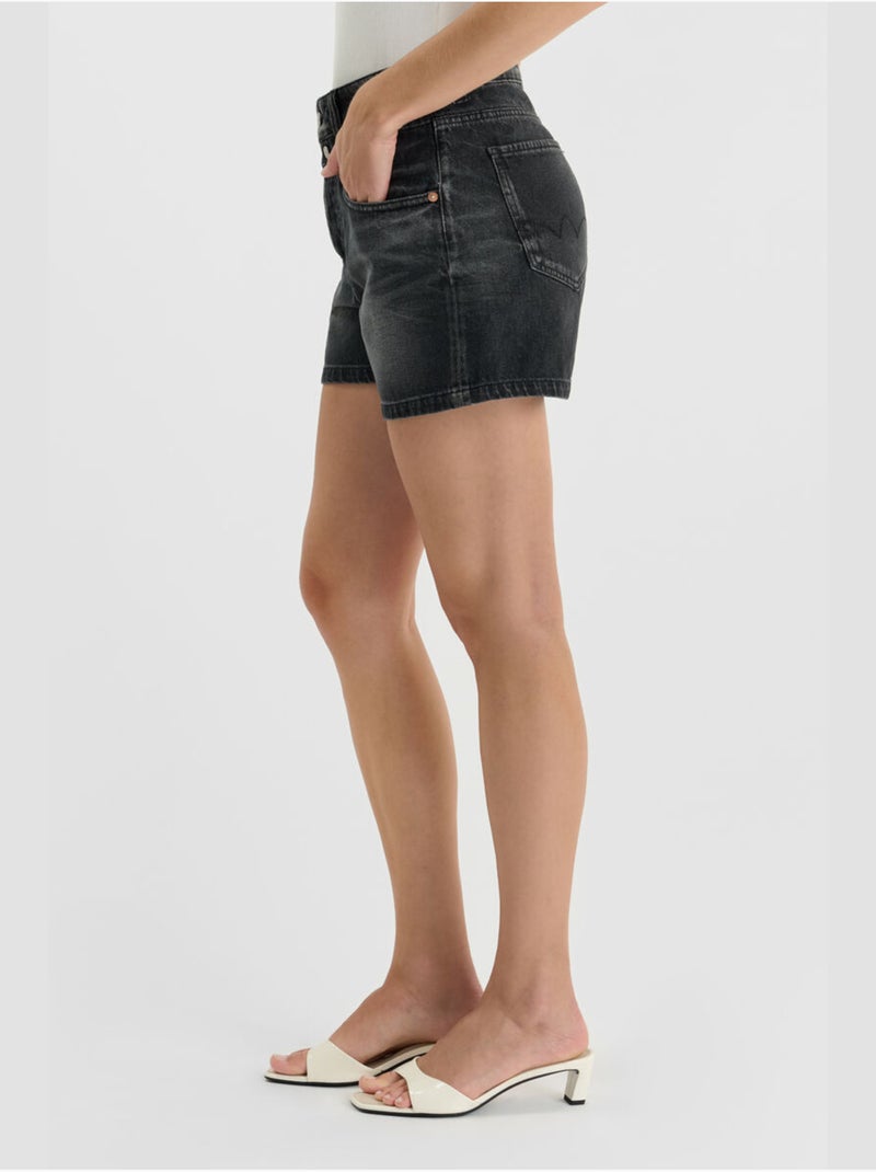 Short FANNI en jeans 'Le Temps Des Cerises' Noir - Kiabi