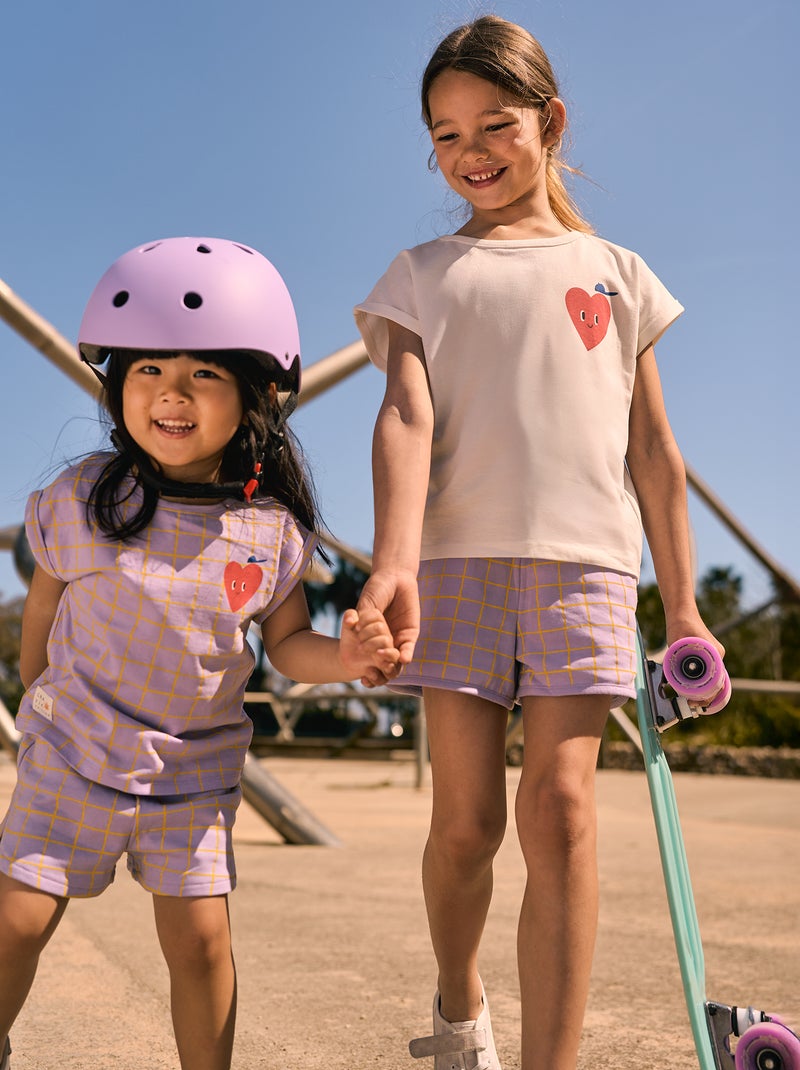 Short fantaisie - Grafik Edition Violet - Kiabi