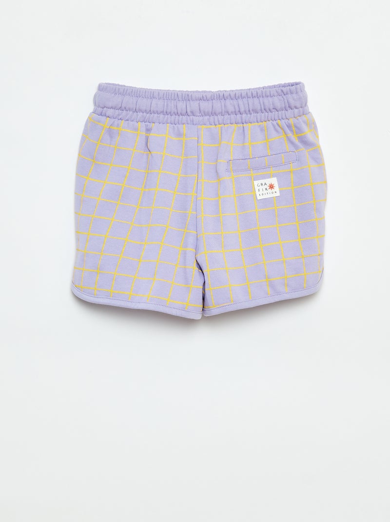 Short fantaisie - Grafik Edition Violet - Kiabi