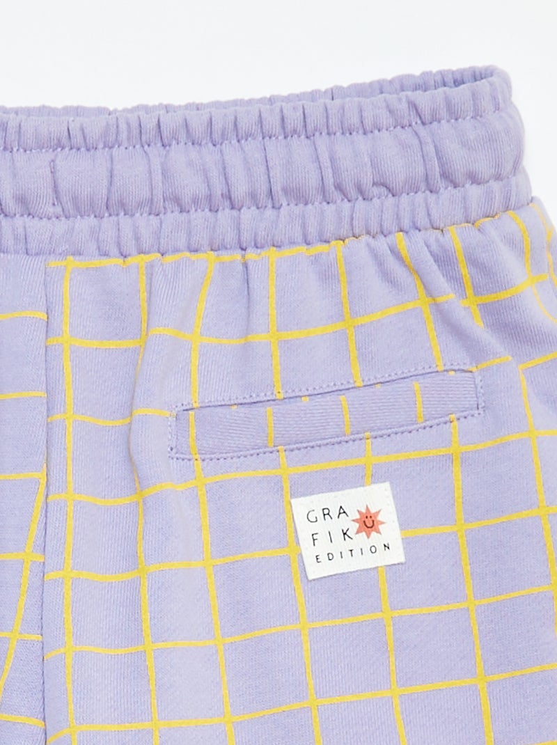 Short fantaisie - Grafik Edition Violet - Kiabi