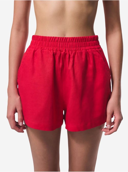 Short femme à taille élastique mi-haute penti - Kiabi Short femme à taille élastique mi-haute penti - Kiabi