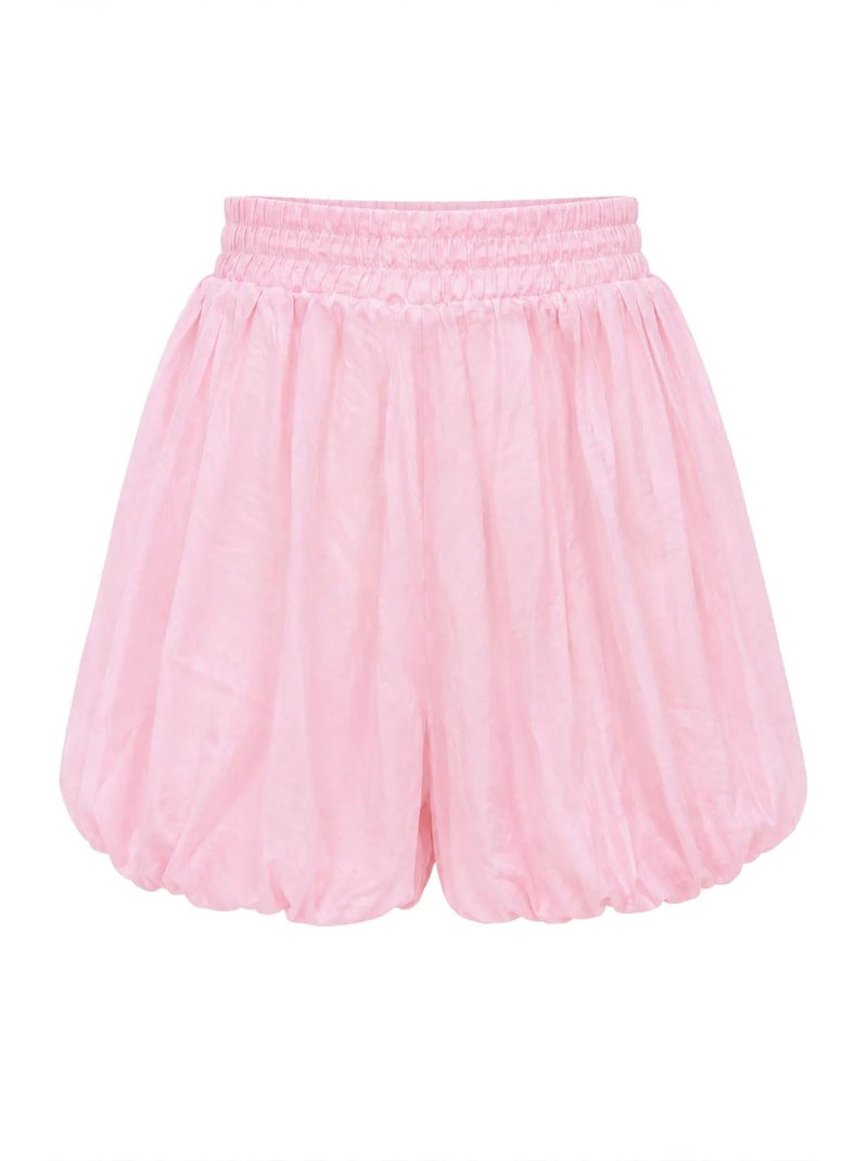 Short femme court taille haute mixray Rose clair - Kiabi