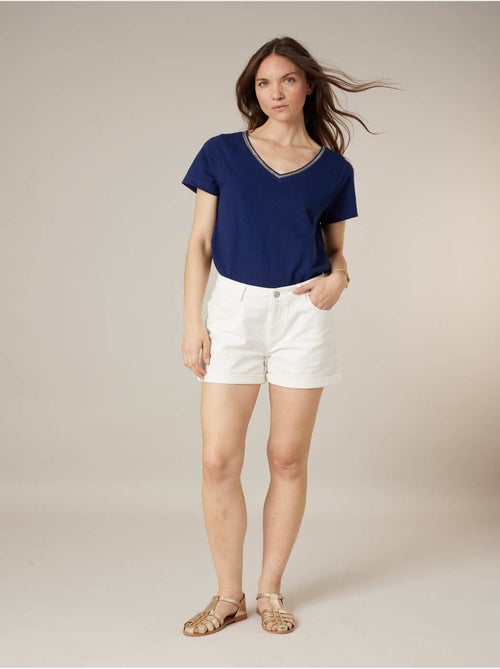 Short femme en coton 'Deeluxe' - Kiabi