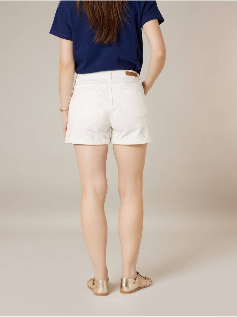 Short femme en coton 'Deeluxe' Blanc - Kiabi