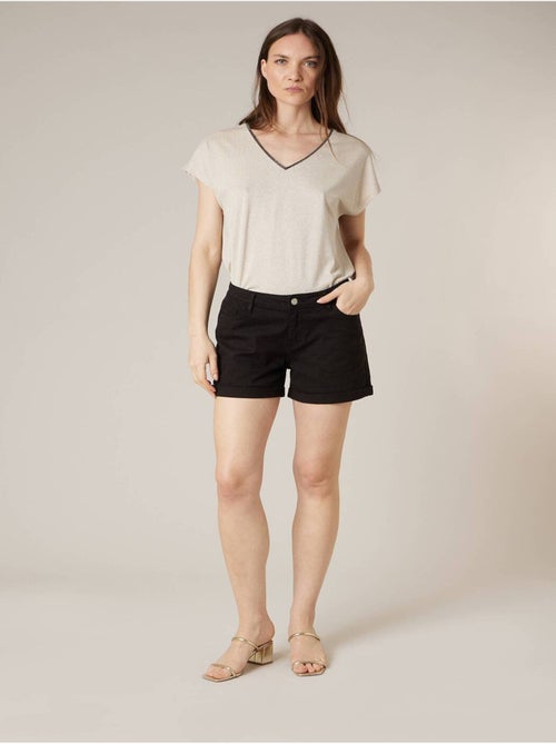 Short femme en coton 'Deeluxe' - Kiabi