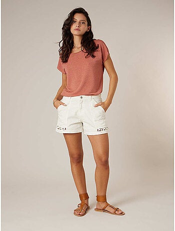 Short femme en jean 100% coton 'Deeluxe'
