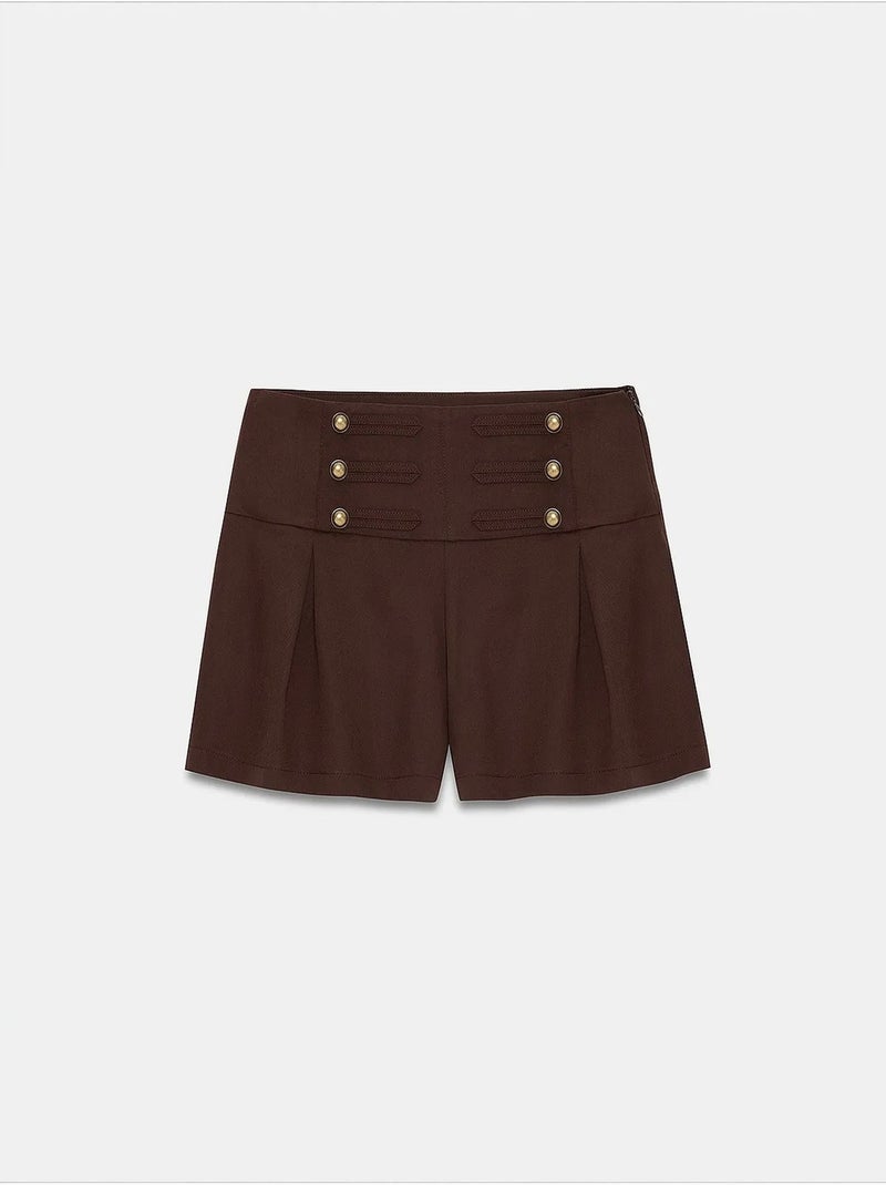 Short femme en tencel dilvin Marron - Kiabi
